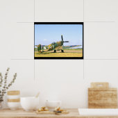 Britische Spitfire, Flugzeug im Hinterquartier Vie Poster (Küche)