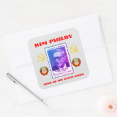 Britische Spy Kim Philby, Heldin der sowjetischen Quadratischer Aufkleber (Umschlag)