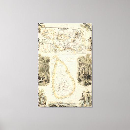 Britische Staatssessions im Indischen Meer Leinwanddruck (Vorderseite)