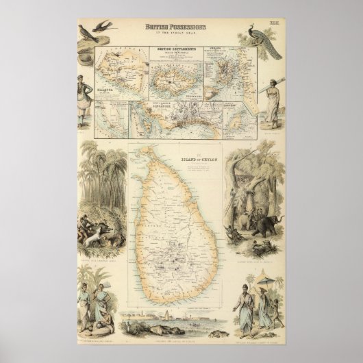 Britische Staatssessions im Indischen Meer Poster (Vorne)