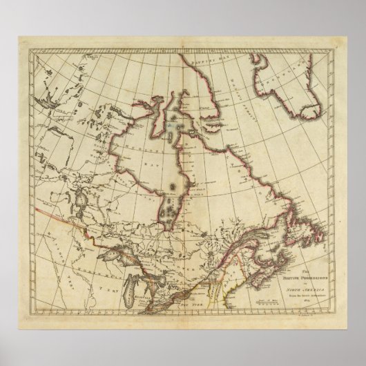 Britische Staatssessions in Nordamerika Poster (Vorne)