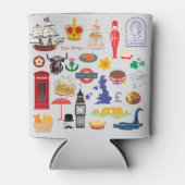 Britische Symbole Dosenkühler (Vorderseite)