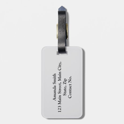 Britische Symbole Gepäckanhänger (Rückseite vertikal)