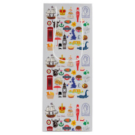 Britische Symbole Geschenktüte Für Weinflaschen