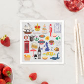 Britische Symbole Serviette (Beispiel)