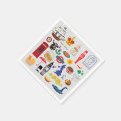 Britische Symbole Serviette (Ecke)