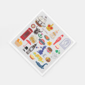 Britische Symbole Serviette (Ecke)