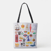 Britische Symbole Tasche (Rückseite)