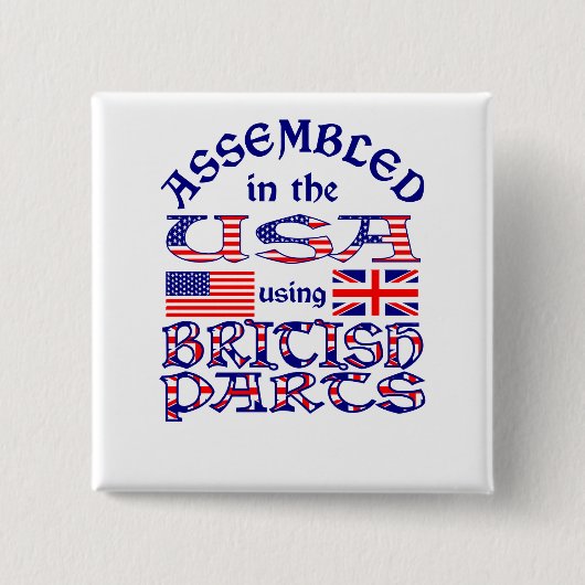 Britische Teile Button (Vorderseite)