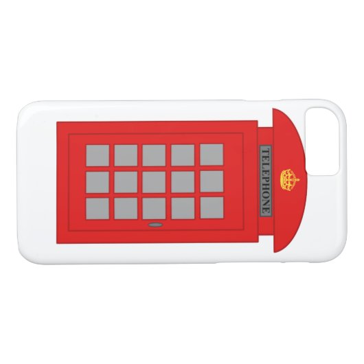 Britische Telefonbox Case-Mate iPhone Hülle (Rückseite (Horizontal))