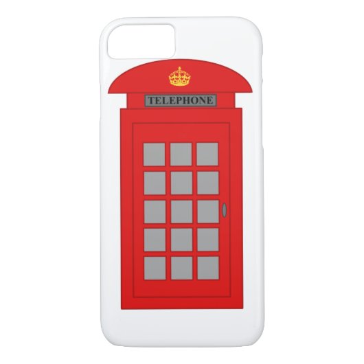 Britische Telefonbox Case-Mate iPhone Hülle (Rückseite)