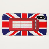 Britische Telefonzelle Case-Mate iPhone Hülle (Rückseite (Horizontal))