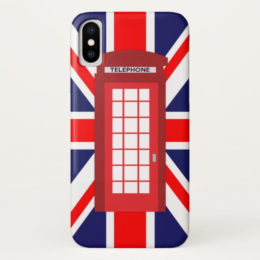 Britische Telefonzelle Case-Mate iPhone Hülle (Rückseite)