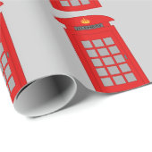 Britische Telefonzelle Geschenkpapier (Rolleneckpunkt)
