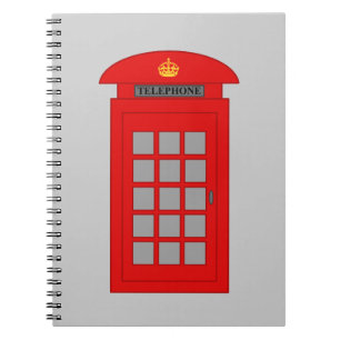 Britische Telefonzelle Notizblock