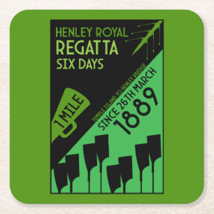 Britische Themse-Regatta Rechteckiger Pappuntersetzer