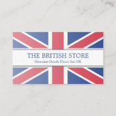 Britische/UK-Flagge Anpassbare Visitenkarte (Vorderseite)