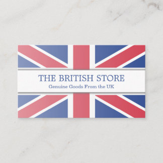 Britische/UK-Flagge Anpassbare Visitenkarte