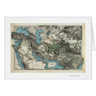 Britische und russische Gebiete Afghanistans