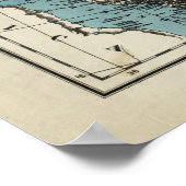 Britische und russische Gebiete Afghanistans Poster (Ecke)