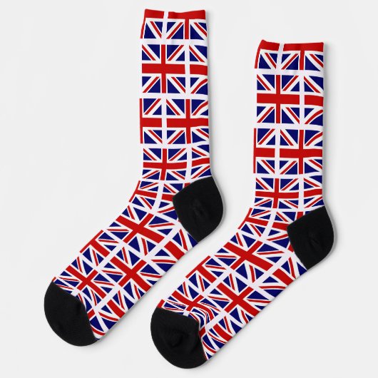 Britische Union-Jack-Crew Socken (Linkes Detail)