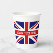 Britische Union Jack English Stolz Feier Party Pappbecher (Rückseite)