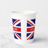 Britische Union Jack English Stolz Feier Party Pappbecher (Links)