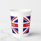 Britische Union Jack English Stolz Feier Party Pappbecher (Rechts)