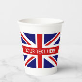 Britische Union Jack English Stolz Feier Party Pappbecher (Vorderseite)