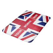 Britische Union Jack Flag Badewannenmatte Badematte (Schrägansicht)