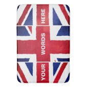Britische Union Jack Flag Badewannenmatte Badematte (Vorderseite Vertikal)