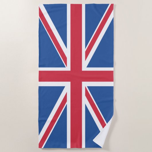 Britische Union Jack Flag Beach Handtuch (Vorderseite)