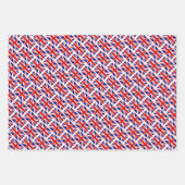 Britische Union Jack Flag Königin's Platinum Jubil Geschenkpapier Set (Vorderseite 3)