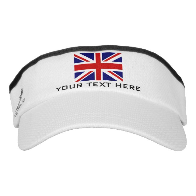 Britische Union Jack Flag - Sonnenschutzhaube Visor (Vorderseite)