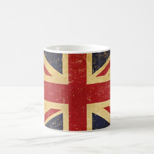 Britische Union Jack Flag Vintage Tasse (Mittel)