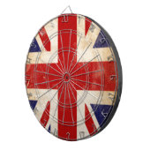 Britische Union-Jack-Flagge Dartscheibe (Vorderseite rechts)