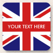 Britische Union Jack-Flagge Kork Untersetzer-Set Getränkeuntersetzer (Vorderseite)