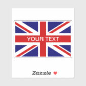 Britische Union Jack Flagge kundenspezifischer Vin Aufkleber (Blatt)