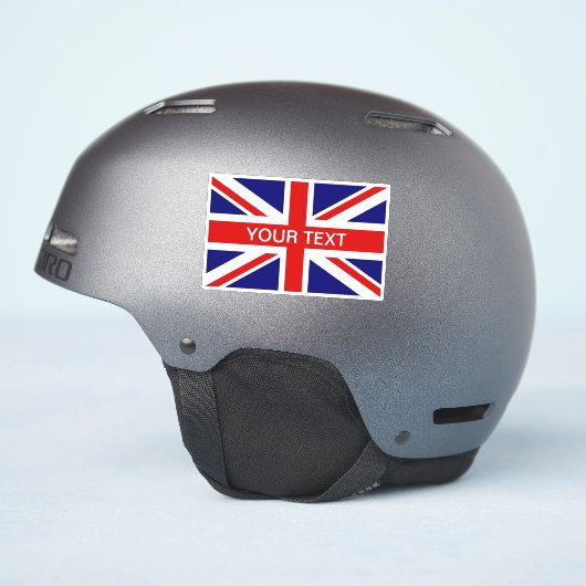 Britische Union Jack Flagge kundenspezifischer Vin Aufkleber (Helmseite)