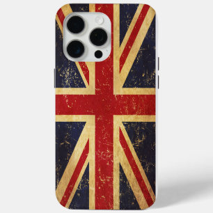 Britische Union Jack Flagge Vintage iPhone 15 Pro Max Hülle