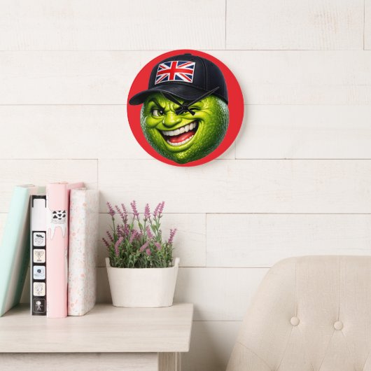 Britische Union Jack Kappe Wanduhr (Lesesaal)