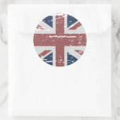 BRITISCHE UNION JACK RUNDER AUFKLEBER (Tasche)