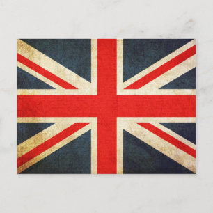 Britische Unionsflagge Postkarte