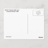Britische Viktorianische Säulenbox - Liverpool Spe Postkarte (Rückseite)