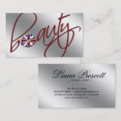 BRITISCHE VISITENKARTE (Vorne/Hinten)