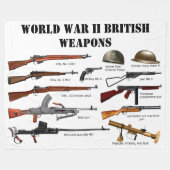 BRITISCHE WAFFEN IM WELTKRIEG II FLEECEDECKE (Vorderseite (Horizontal))