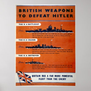 Britische Waffen WW2 - Kampfhandlungen Poster