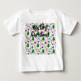 Britische Weihnachten Baby T-shirt