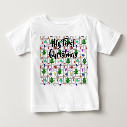 Britische Weihnachten Baby T-shirt (Vorderseite)
