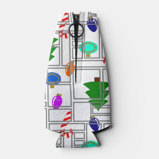 Britische Weihnachten Flaschenkühler (Rückseite)